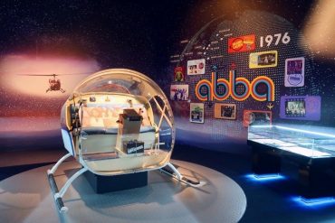 ABBA Super Troupers exhibition Arrival helicopter CREDIT Minka Guides_picmonkeyed