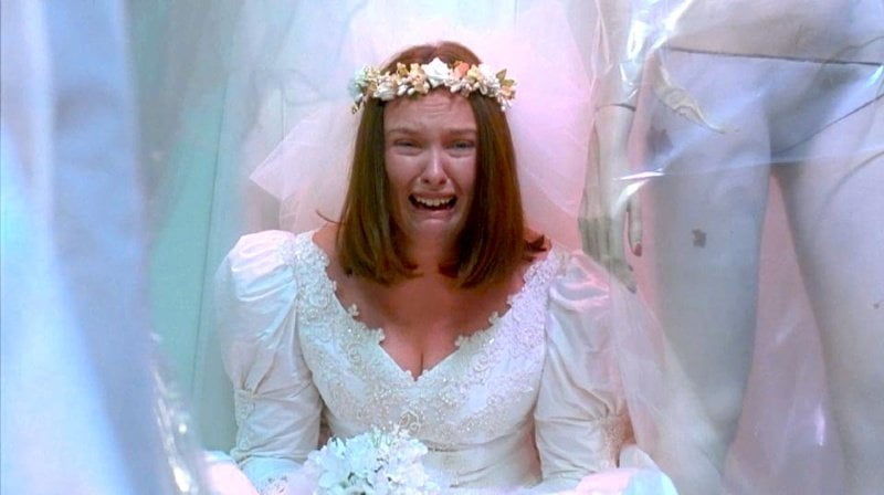 cMonogamy mononormativity crying bride CREDIT 'Muriel's Wedding' (1994) © Miramax