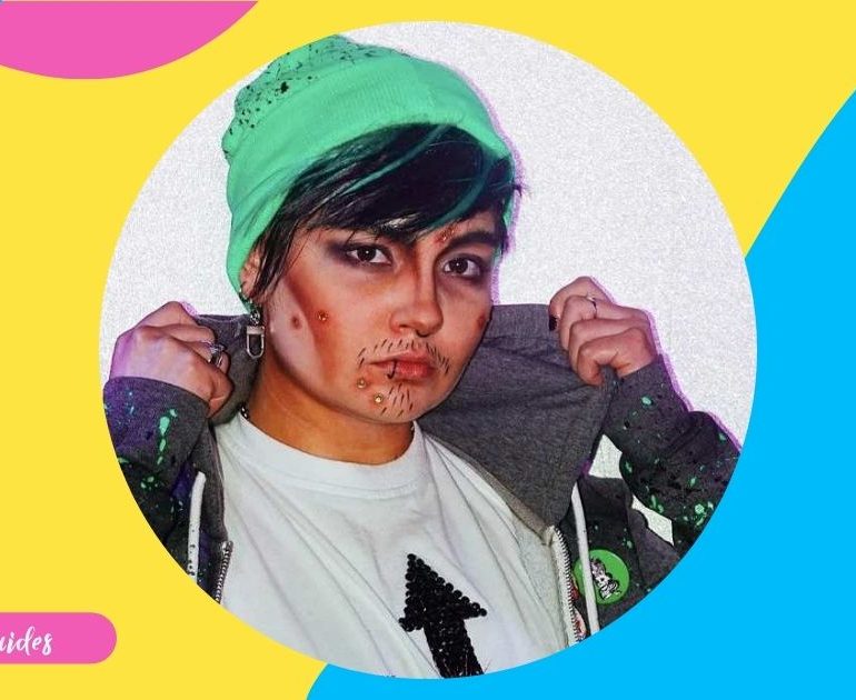 Teen Angst, London's pop-punk drag king Minka Guides [share image]